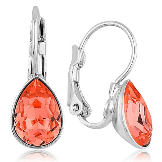 Levien Náušnice PEAR 10mm KL ROSE PEACH