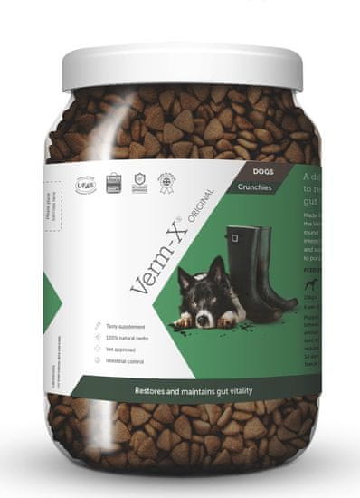 Verm-X Verm-X Přírodní granule proti střevním parazitům pro psy 650g