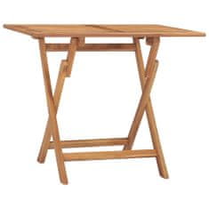 Greatstore Skládací zahradní jídelní stůl 90 x 60 x 75 cm masivní teak