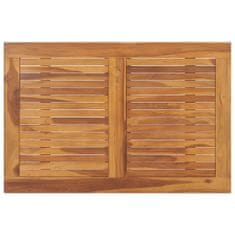 Petromila Skládací zahradní jídelní stůl 90 x 60 x 75 cm masivní teak