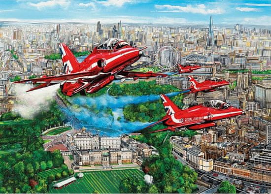 Gibsons Puzzle Red Arrows nad Londýnem 1000 dílků