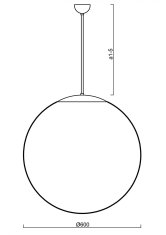 OSMONT OSMONT 61815 ADRIA P5 závěsné skleněné svítidlo černá / bílá IP40 4000 K 48W LED DALI