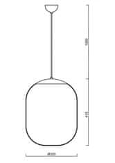 OSMONT OSMONT 67351 TANIA S1 závěsné skleněné svítidlo bílá IP40 3000 K 27W LED DALI