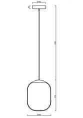 OSMONT OSMONT 62381 TANIA S1 HP závěsné skleněné svítidlo bílá IP40 3000 K 52W LED DALI