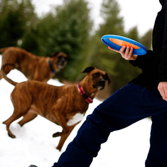 Planet Dog Orbee-Tuff Zoom Flyer Frisbee 16,5cm oranžovo/modrý