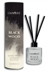 COSMOLIVE Difuzér vonné tyčinky "BLACK WOOD" 100 ml