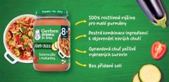 Gerber Organic 100% rostlinný příkrm ratatouille s makaróny 6x190 g