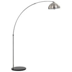 Greatstore Klenutá lampa 60 W stříbrná E27 170 cm