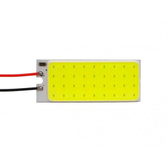 motoLEDy 50x20 LED COB panel 12V W5W, C5W, C10W, BA9S, T10, SV8.5, T4W 500lm bílá