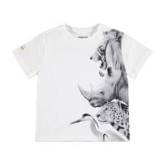 MAYORAL chlapecké off white tričko s potiskem exotických zvířat Velikost: 2/92