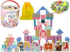 shumee Wooden Blocks Castle Princess Prince 67 Pieces Coach Puzzle Game