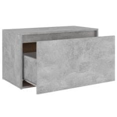 Greatstore Lavice do předsíně 80 x 40 x 45 cm betonově šedá dřevotříska