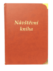 ePAPÍRNICTVÍ Návštěvní kniha, A4, eko papír čistý, šitá, 200listů, hnědá um.kůže