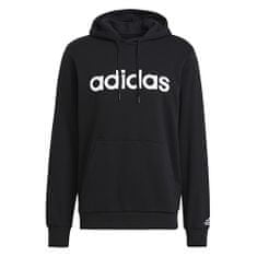 Adidas Pánská mikina , M LIN FT HD | GK9064 | BLACK/WHITE | XL