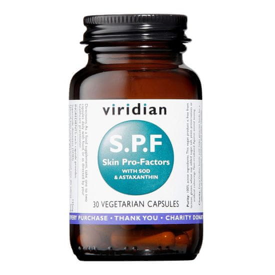 VIRIDIAN nutrition S.P.F Skin Pro Factor 30 kapslí