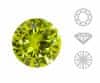 5ks crystal olivine green 228 round brilliant cut