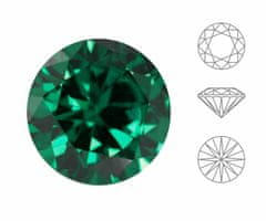 Izabaro 5ks crystal emerald green 205 round brilliant cut