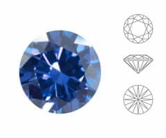 Izabaro 5ks crystal sapphire blue 206 round brilliant cut