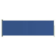 Greatstore Zatahovací boční markýza 160 x 500 cm modrá