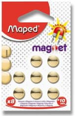 Maped Magnety 10mm 8ks na blistru zlatá