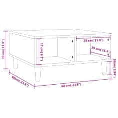 Greatstore Konferenční stolek šedý sonoma 60 x 60 x 30 cm dřevotříska