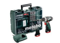 Metabo Vrtačka/šroubovák 10,8 V 34/17 Nm 2X2,0 Ah Li-Ion + 63Pt Powermaxx Bs Set příslušenství