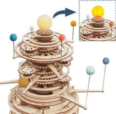 Robotime Rokr 3D dřevěné puzzle Sluneční soustava 316 dílků