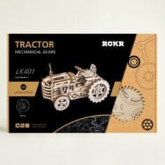 Robotime Rokr 3D dřevěné puzzle Traktor 135 dílků