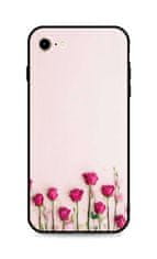 TopQ Kryt iPhone SE 2020 silikon Roses 49294