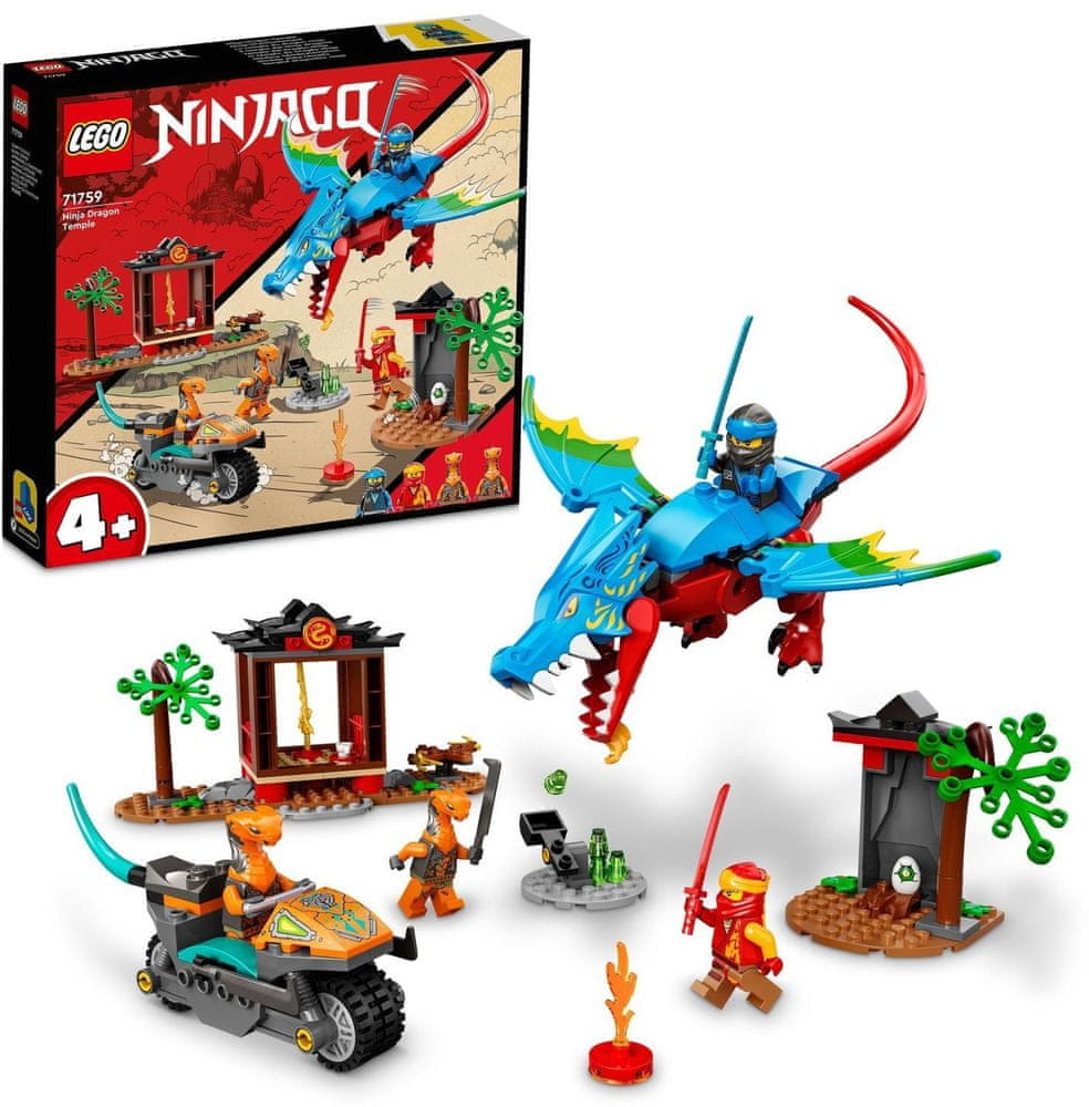LEGO Ninjago 71759 Dračí chrám nindžů - rozbaleno