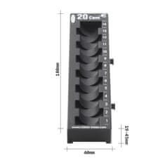 Rottner Cent 20 přihrádka na euromince černá | | 4 x 4.5 x 18 cm