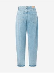 Pepe Jeans Světle modré dámské zkrácené mom fit džíny Pepe Jeans Rachel 25