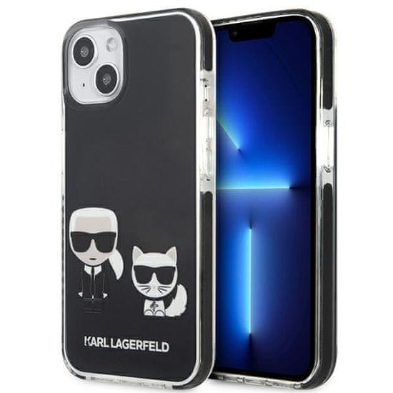 Karl Lagerfeld KLHCP13STPEKCK hard silikonové pouzdro iPhone 13 Mini 5.4" black Karl & Choupette