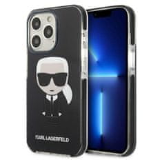 Karl Lagerfeld KLHCP13XTPEIKK hard silikonové pouzdro iPhone 13 Pro MAX 6.7" black Iconik Karl