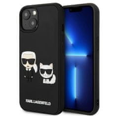 Karl Lagerfeld KLHCP13S3DRKCK hard silikonové pouzdro iPhone 13 Mini 5.4" black Karl & Choupette Ikonik 3D