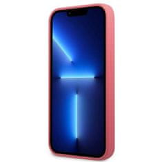 Karl Lagerfeld KLHCP13MSLMP1PI hard silikonové pouzdro iPhone 13 6.1" fuchsia Silicone Plaque