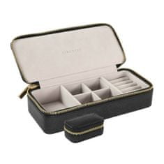 Stackers , Velká cestovní šperkovnice Black Large Zipped Jewellery Box | černá 75392