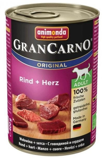 Animonda GRANCARNO Adult hovězí, srdce 6 x 400g