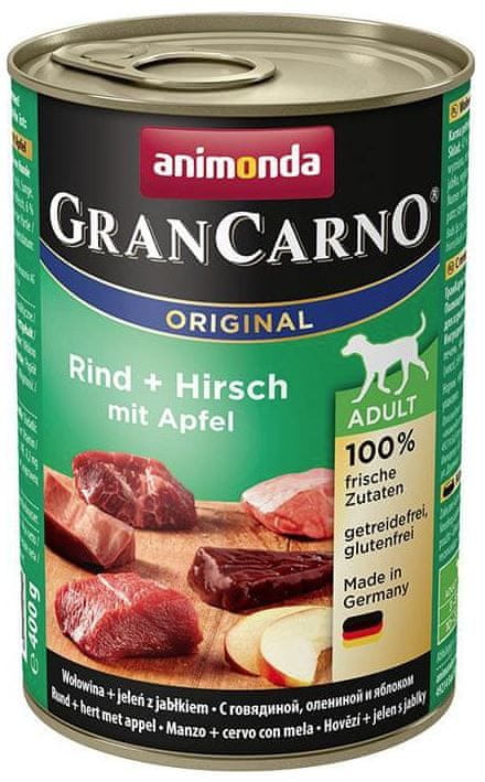 Animonda Grancarno Adult - jelení maso + jablka 6 x 800g