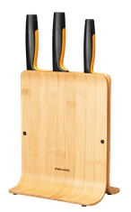 Fiskars Sada nožů Fiskars Functional Form v bambusovém bloku, 3 ks - 1057553