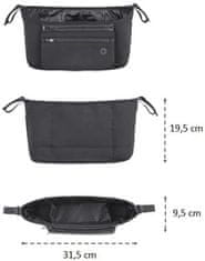 Organizér na kočárek Pocket Zip black