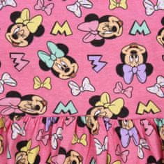 Disney Růžové dětské šaty s krátkým rukávem Minnie Mouse od společnosti DISNEY, 134