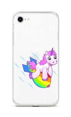 TopQ Kryt iPhone SE 2022 silikon Flying Unicorn 74022