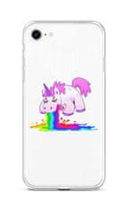 TopQ Kryt iPhone SE 2022 silikon Rainbow Splash 74026