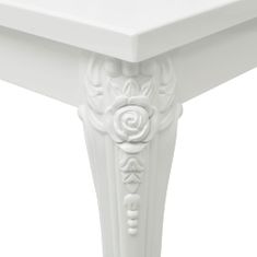 Greatstore Konferenční stolek 100x60x42 cm vysoký lesk bílý