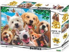 Prime 3D Puzzle Psí selfie 3D 500 dílků