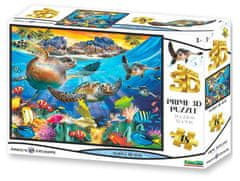 Prime 3D Puzzle Želví pláž 3D 48 dílků