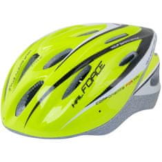 Force Přilba Hal - žlutá fluo-černá - Velikost S-M (54-58 cm)