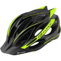 Force Přilba Bull - černo-fluo - Velikost S-M (54-58 cm)