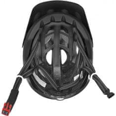 Force Přilba Raptor MTB - černá-bílá - Velikost S-M (54-58 cm)